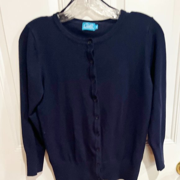 Cielo , Navy Blue, Women’s Long Sleeve Cardigan Size M (Runs Smaller) - Picture 1 of 11